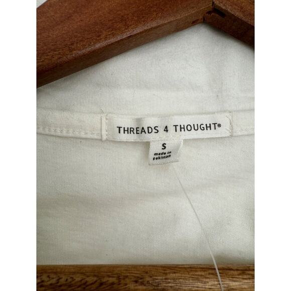 Threads 4 Thought White Eco-Friendly Sleeveless Muscle Tank Top NWT Small - Picture 4 of 6